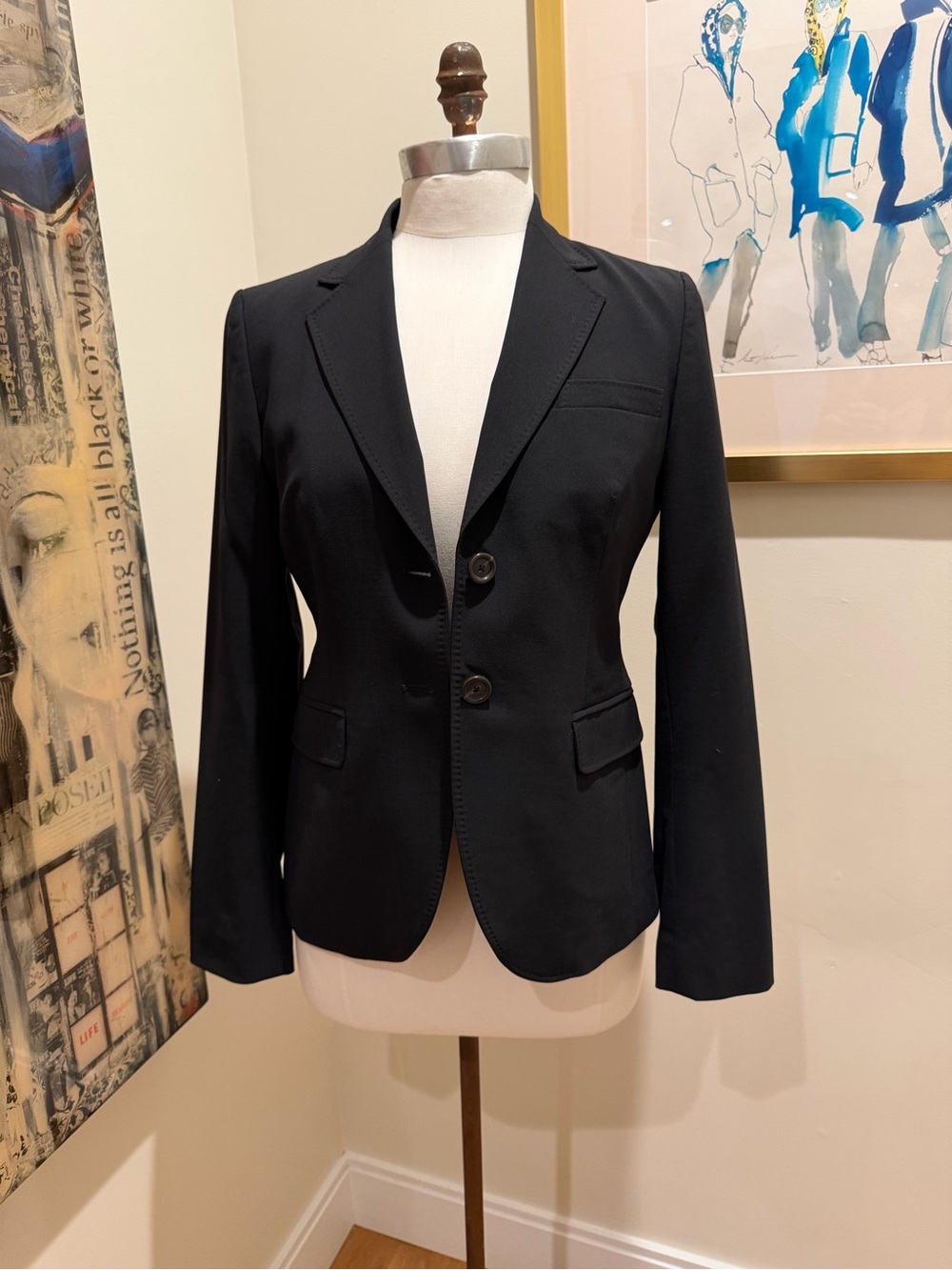 Banana Republic Black Tailored Women's Blazer